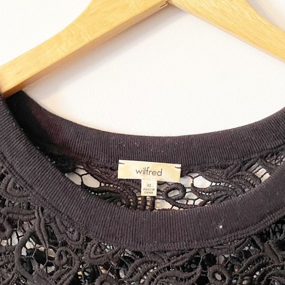 ✨ Wilfred Black Lace Top | Aritzia - Picture 4 of 4